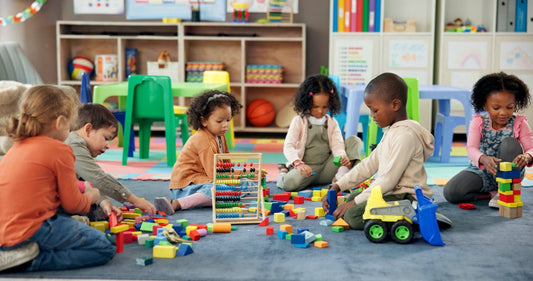 children playing in a school setting