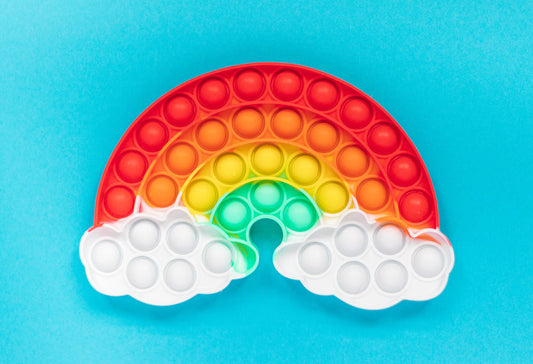 rainbow pop-it fidget